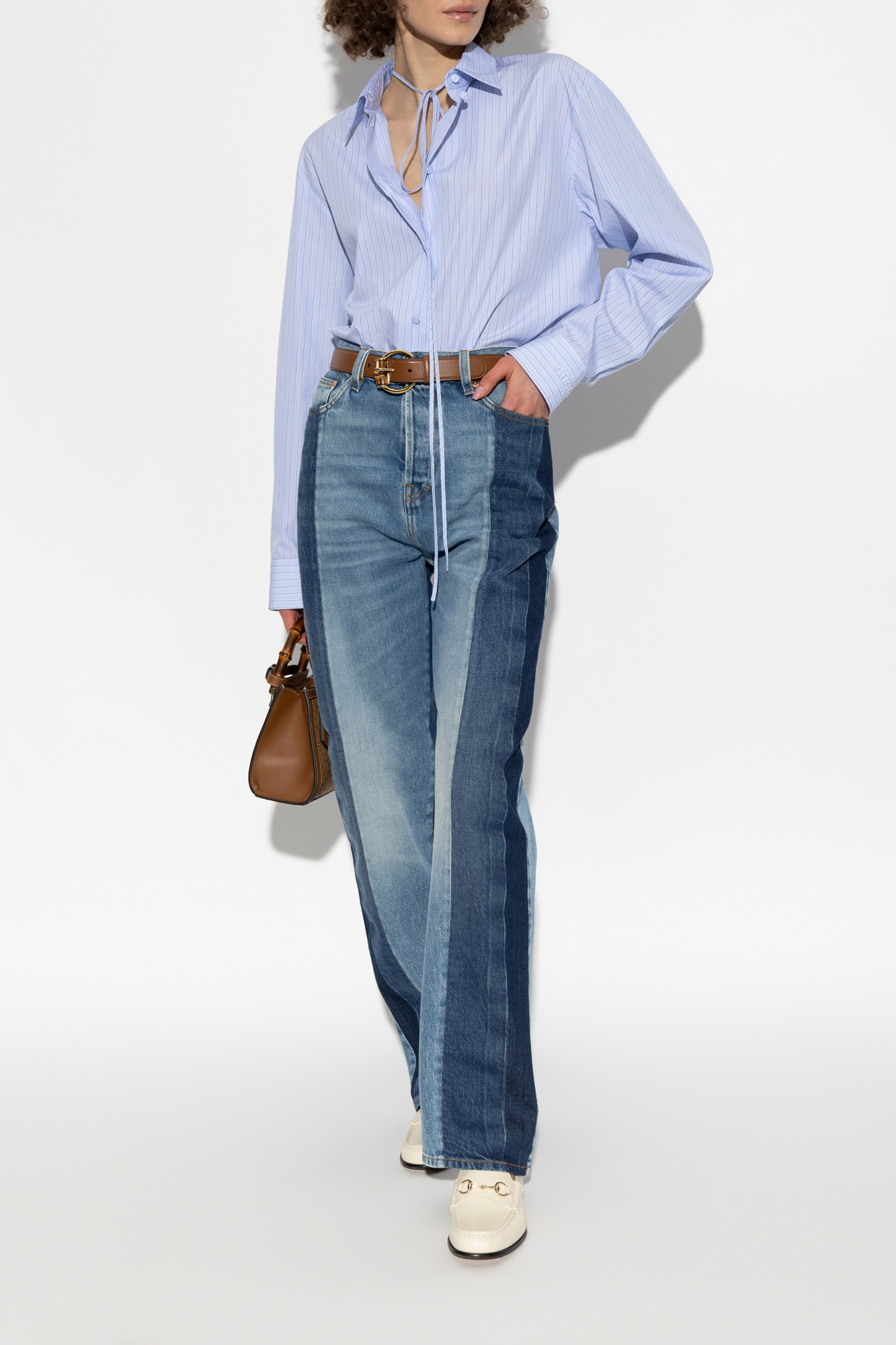 Blue Shirt in oversize style Gucci - Vitkac GB